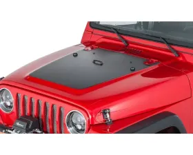 Quadratec Premium Vinyl Hood Blackout Decal Jeep Wrangler TJ | Wrangler Unlimited LJ 1997-2006